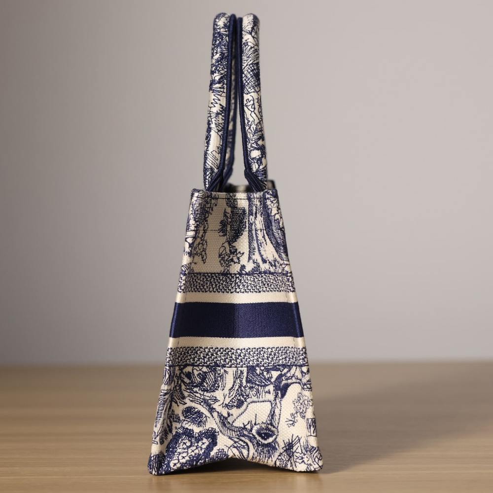 高仿Dior*BookTote系列藍色茹伊手袋S