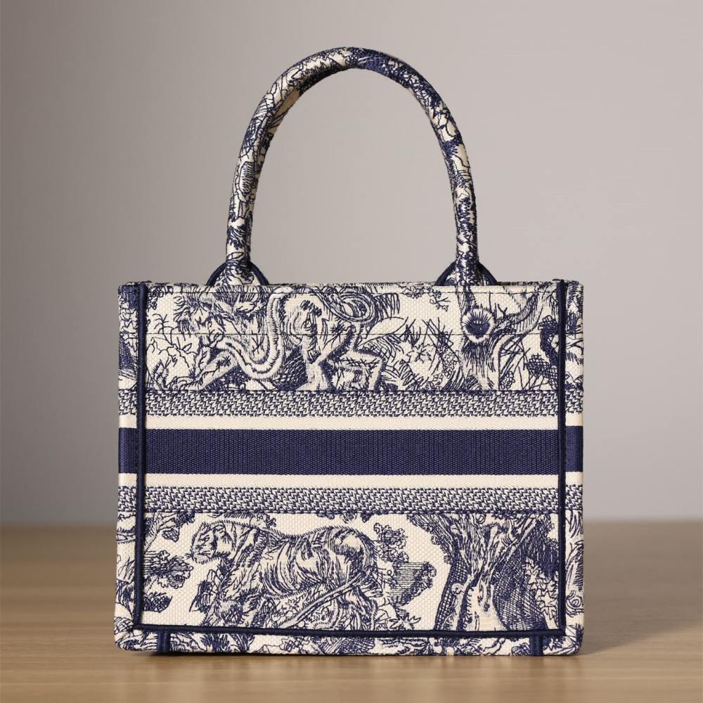 高仿Dior*BookTote系列藍色茹伊手袋S