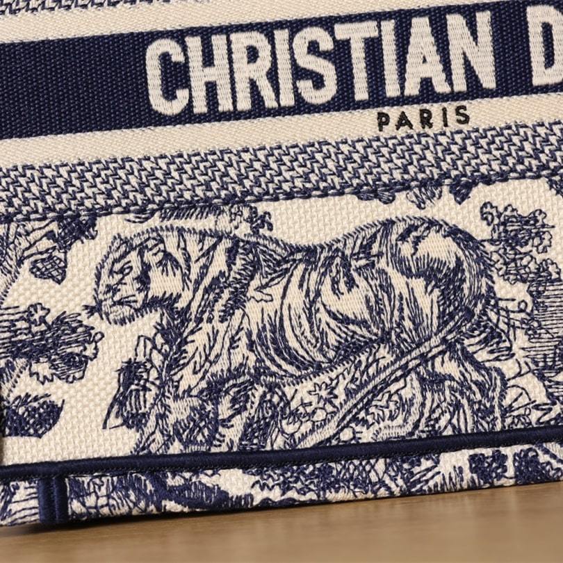 高仿Dior*BookTote系列藍色茹伊手袋S