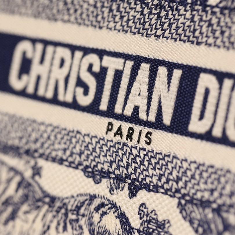 高仿Dior*BookTote系列藍色茹伊手袋S