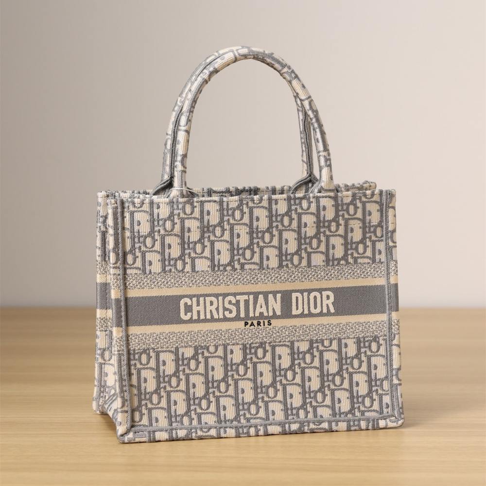 高仿Dior*BookTote系列Oblique印花灰色S免檢版