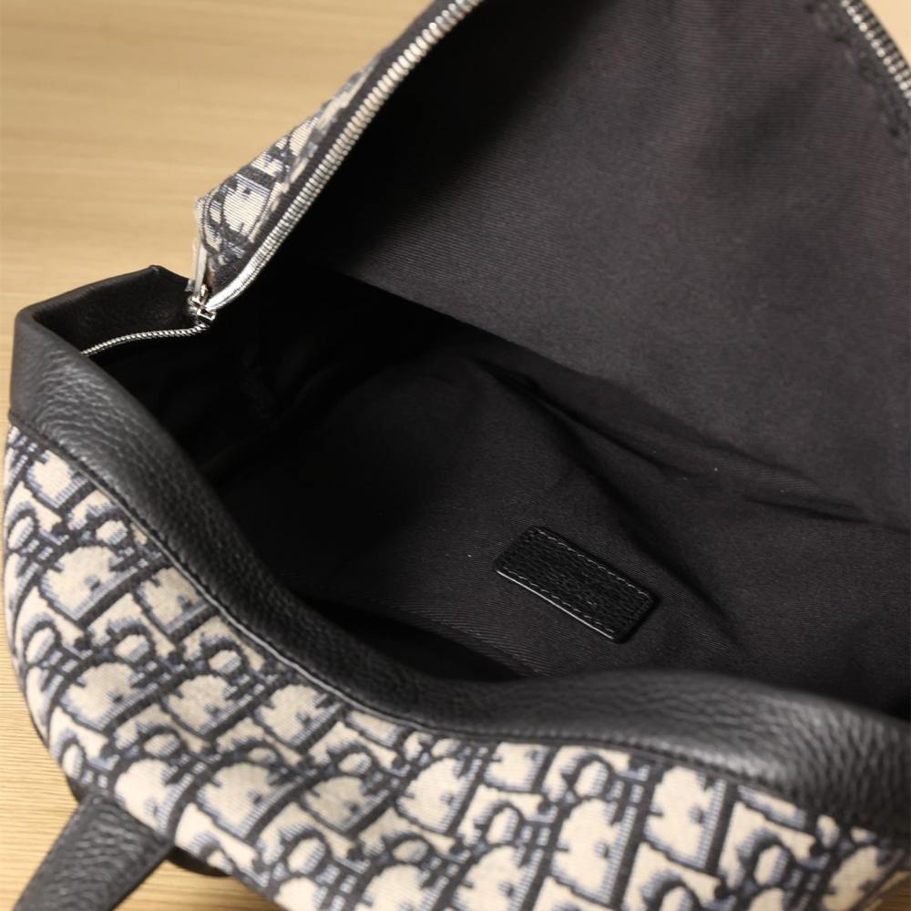 高仿Dior*Rider系列雙肩背包Oblique印花免檢版