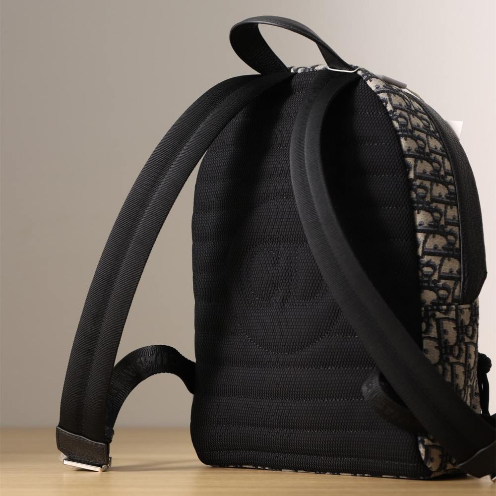 高仿Dior*Rider系列雙肩背包Oblique印花免檢版