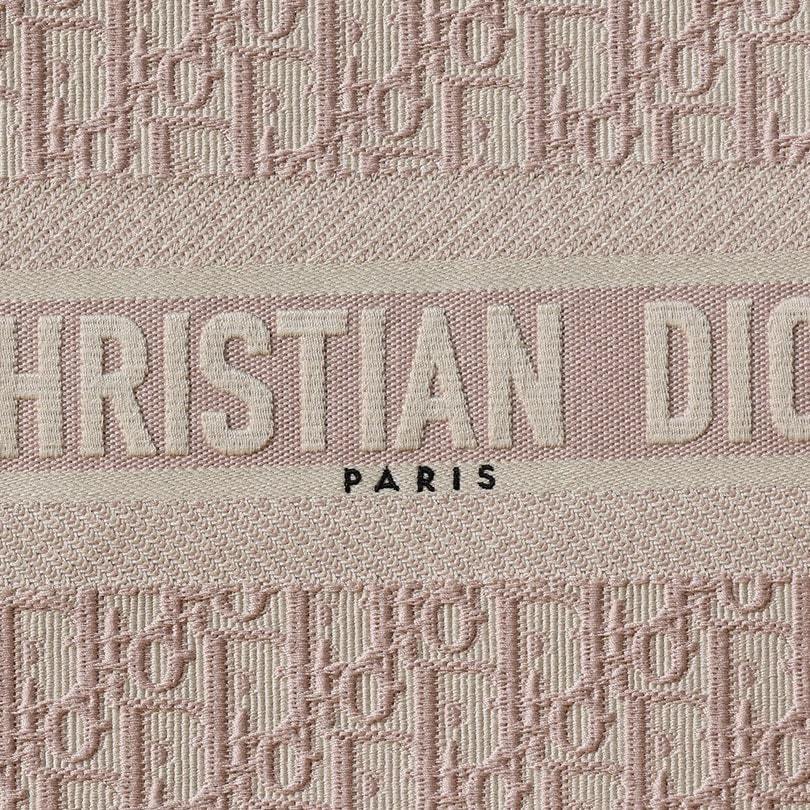 高仿Dior*BookTote系列Oblique印花粉色M免檢版