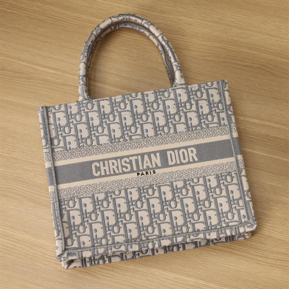高仿Dior*BookTote系列Oblique印花灰色S免檢版