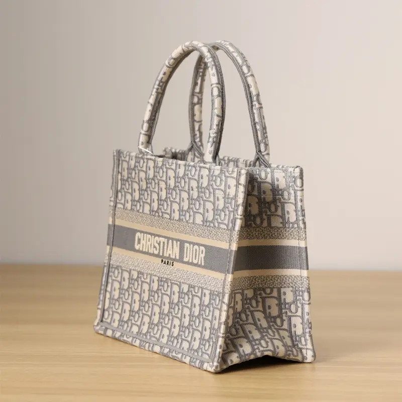 高仿Dior*BookTote系列Oblique印花灰色S免檢版