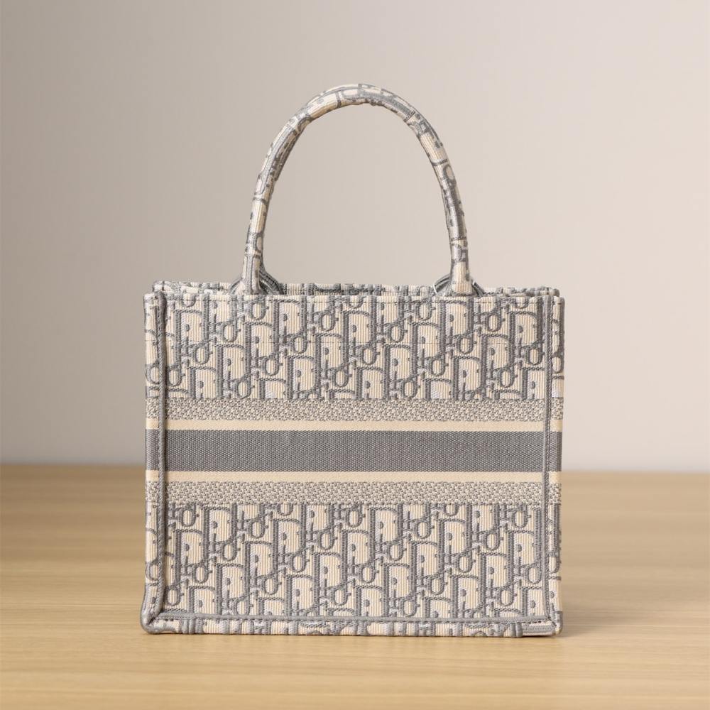 高仿Dior*BookTote系列Oblique印花灰色S免檢版