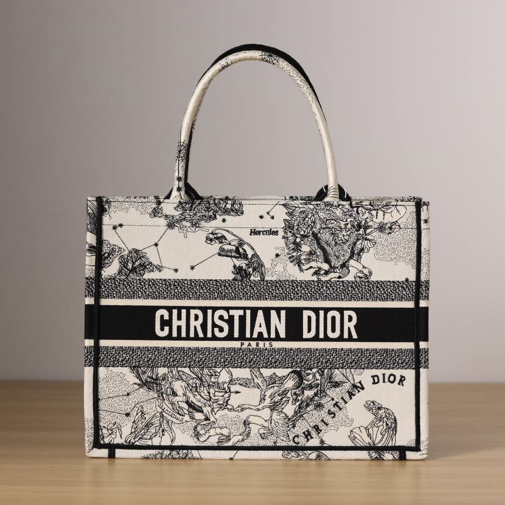 高仿Dior*BookTote系列Zodiac茹伊刺繡手袋M免檢版