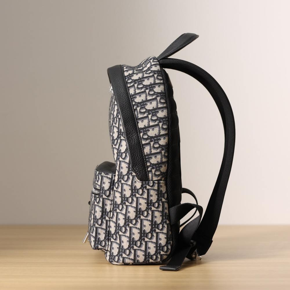 高仿Dior*Rider系列雙肩背包Oblique印花免檢版