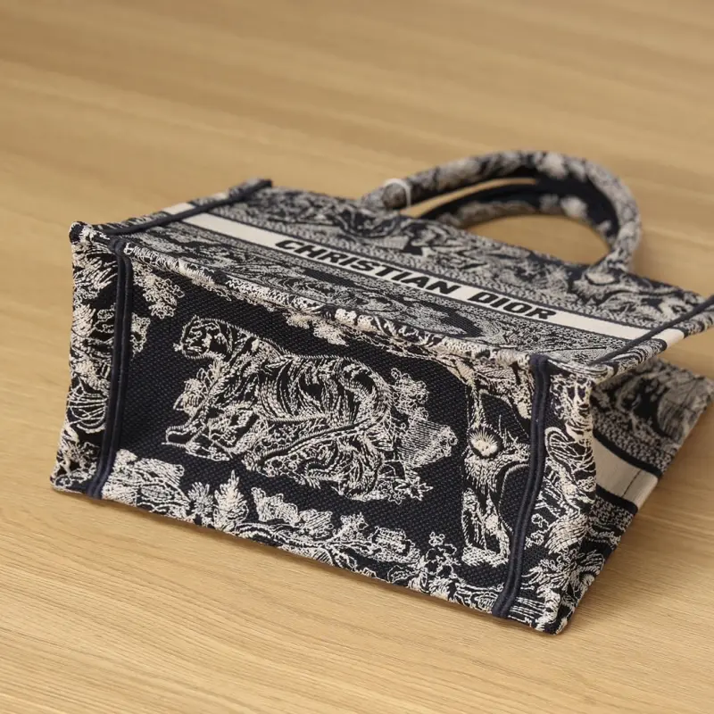 高仿Dior*BookTote系列藍色茹伊手袋S免檢版