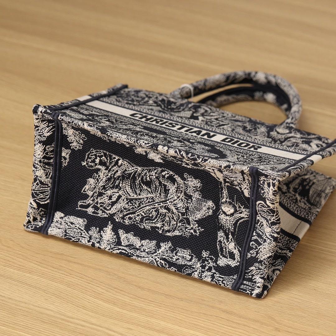 高仿Dior*BookTote系列藍色茹伊手袋S免檢版
