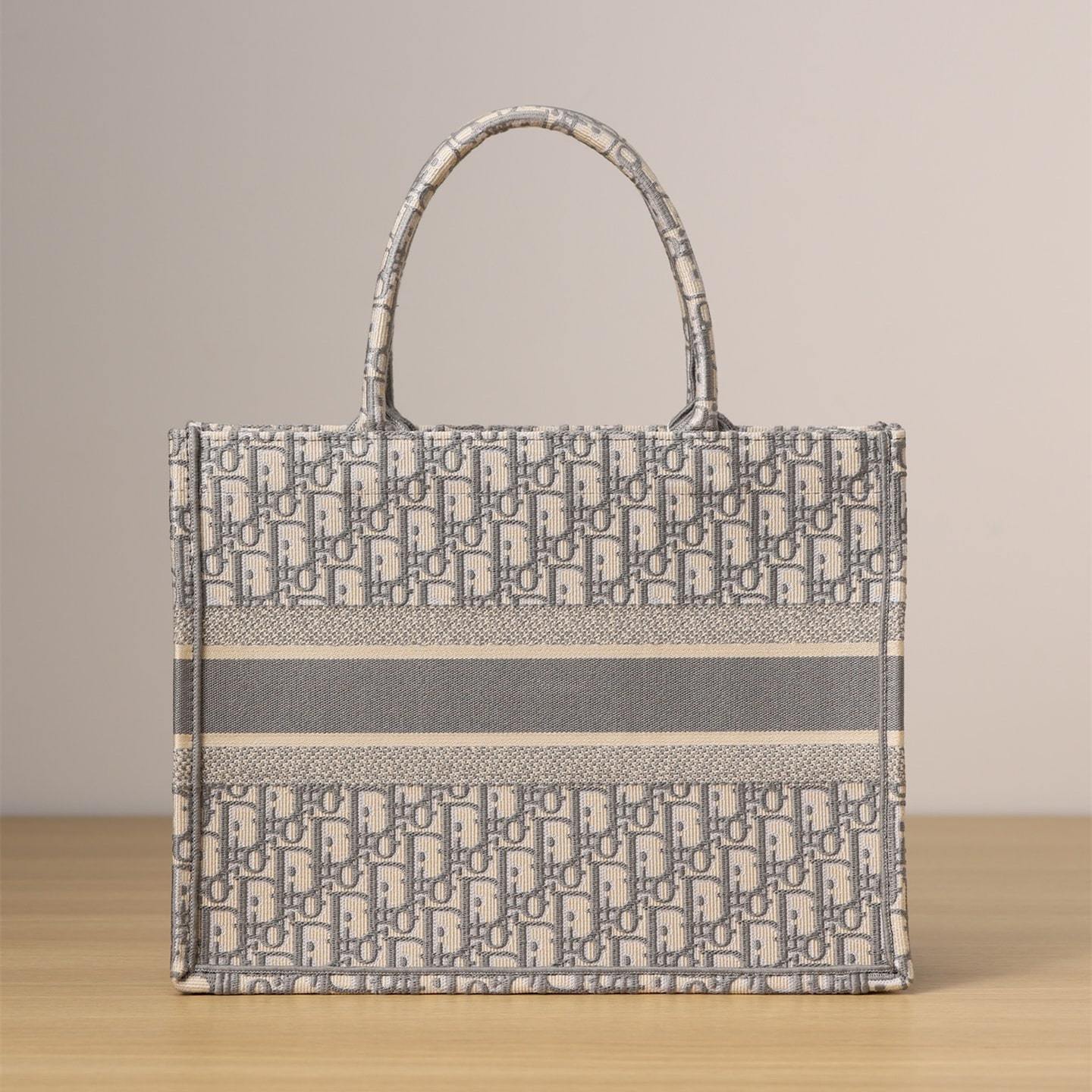 高仿Dior*BookTote系列Oblique印花灰色M免檢版