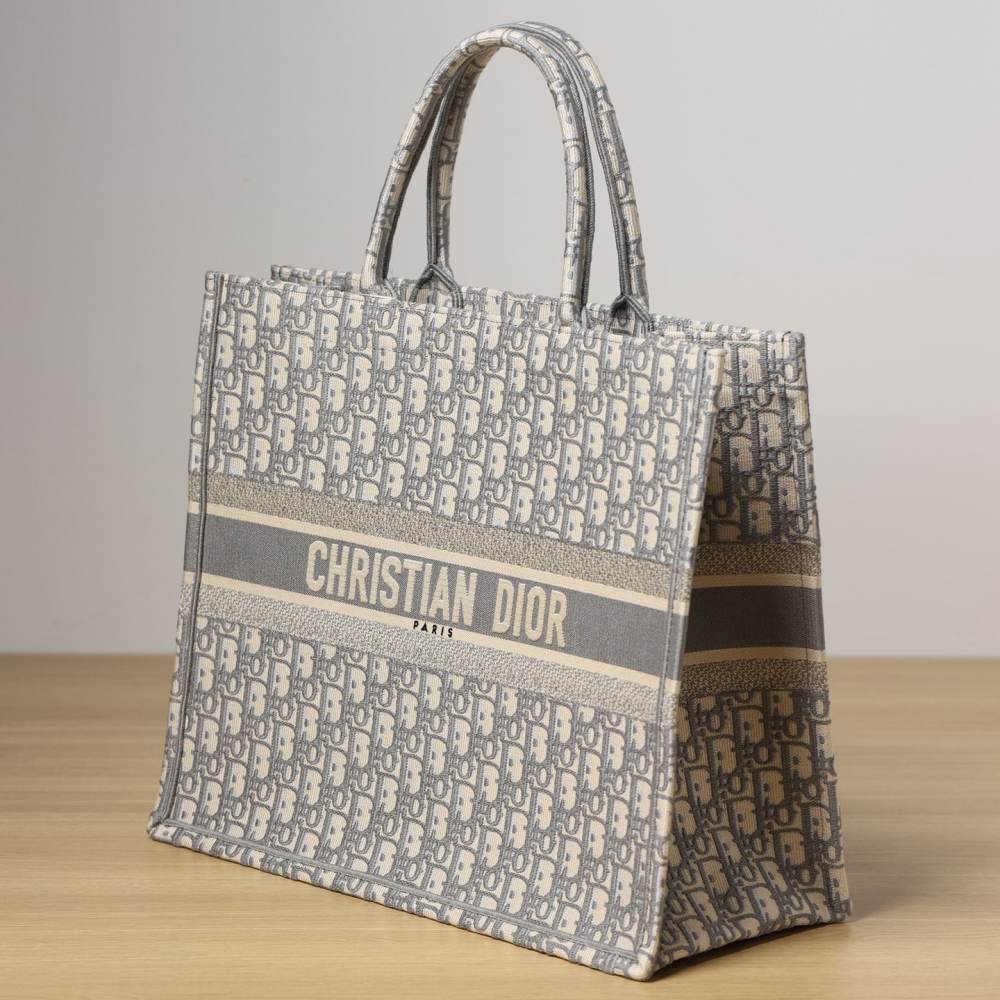 高仿Dior*BookTote系列Oblique印花灰色L免檢版