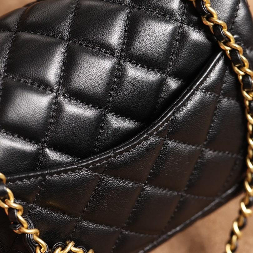 高仿Chanel*CF系列金球方胖子小羊皮XS免檢版