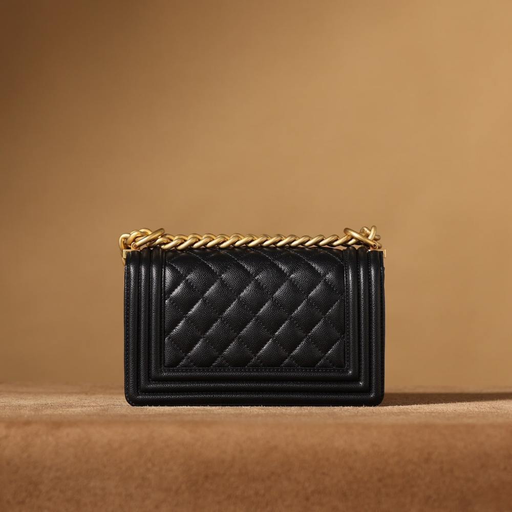 高仿Chanel*LeBoy黑色口蓋包S免檢版