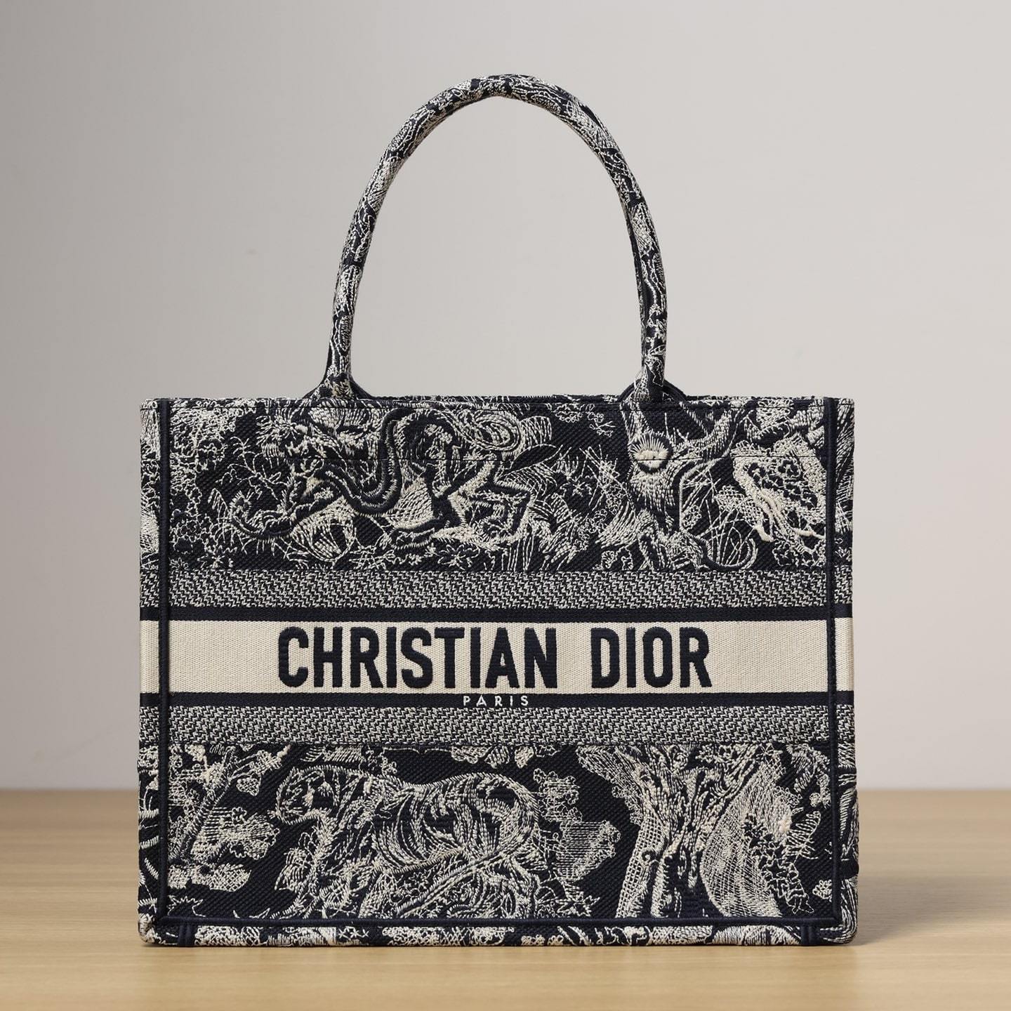 高仿Dior*BookTote系列藍色茹伊手袋S免檢版