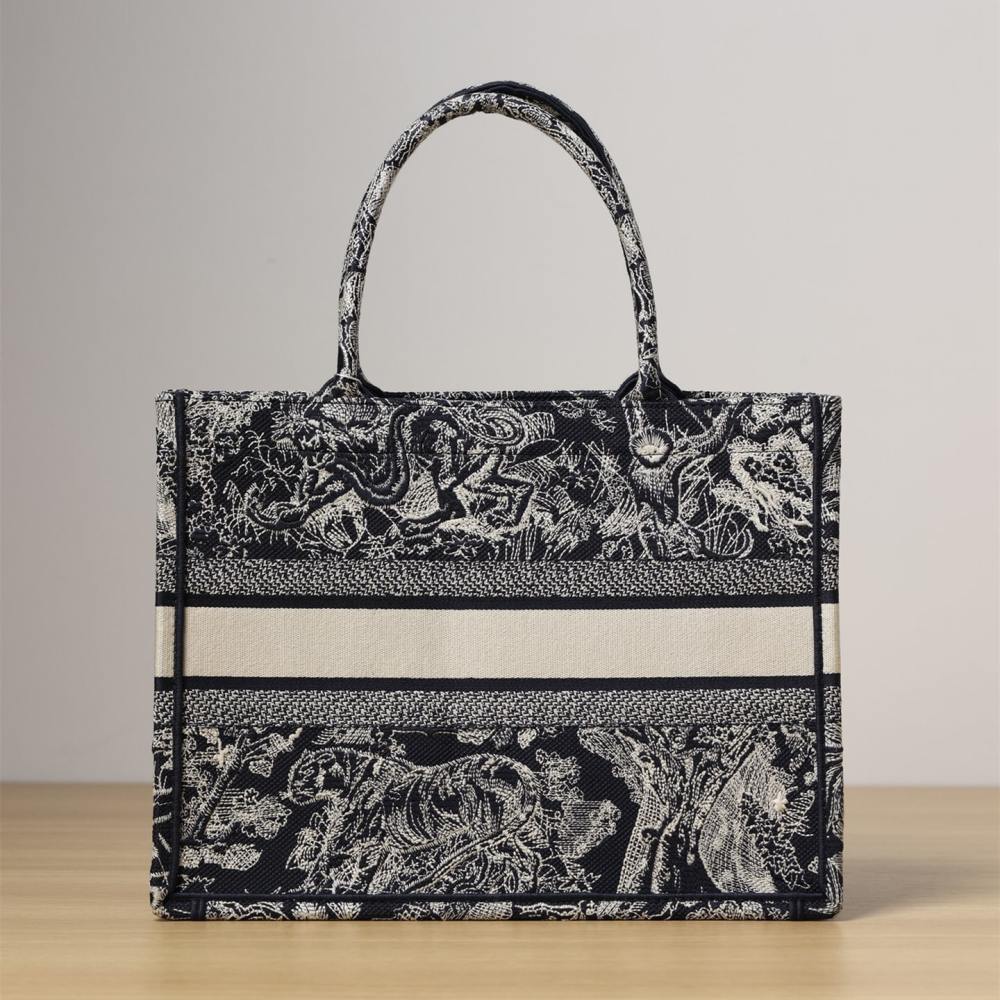 高仿Dior*BookTote系列藍色茹伊手袋S免檢版