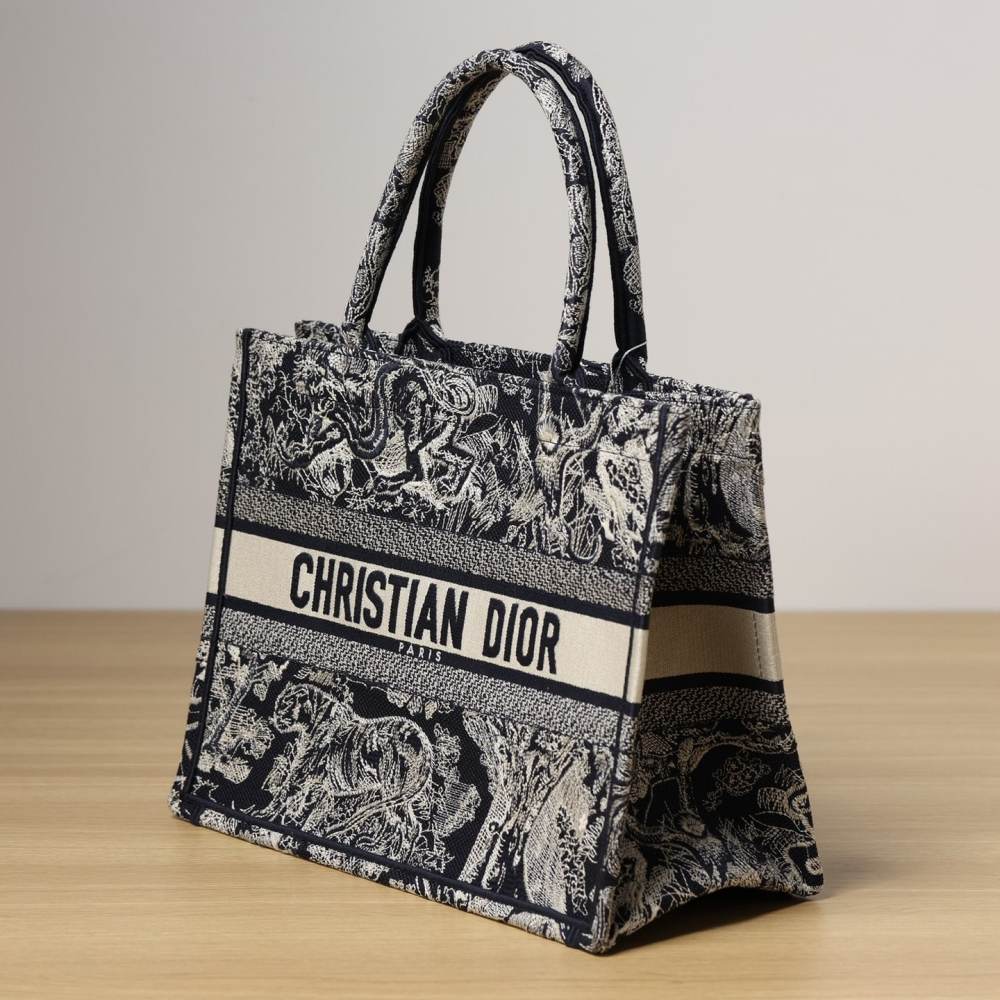 高仿Dior*BookTote系列藍色茹伊手袋S免檢版