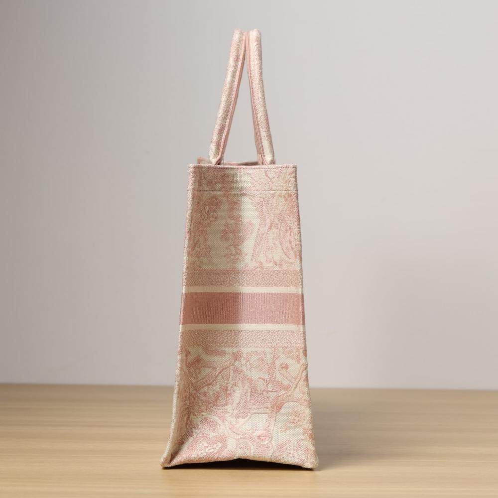高仿Dior*BookTote系列粉色茹伊L手袋