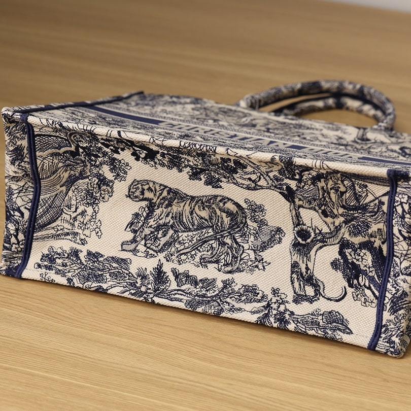 高仿Dior*BookTote系列淺藍色茹伊手袋L免檢版