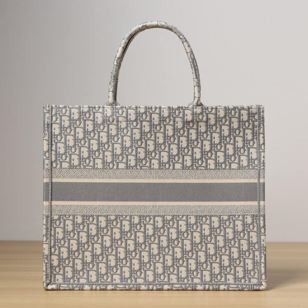 高仿Dior*BookTote系列Oblique印花灰色L免檢版
