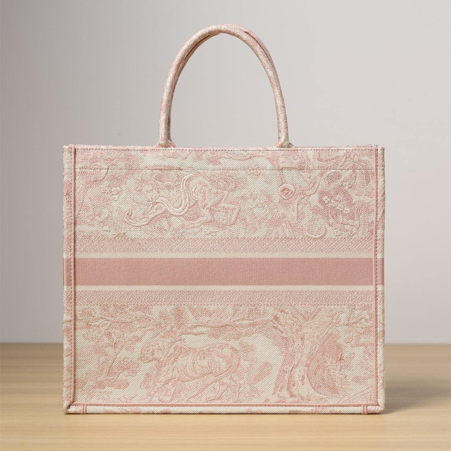 高仿Dior*BookTote系列粉色茹伊L手袋