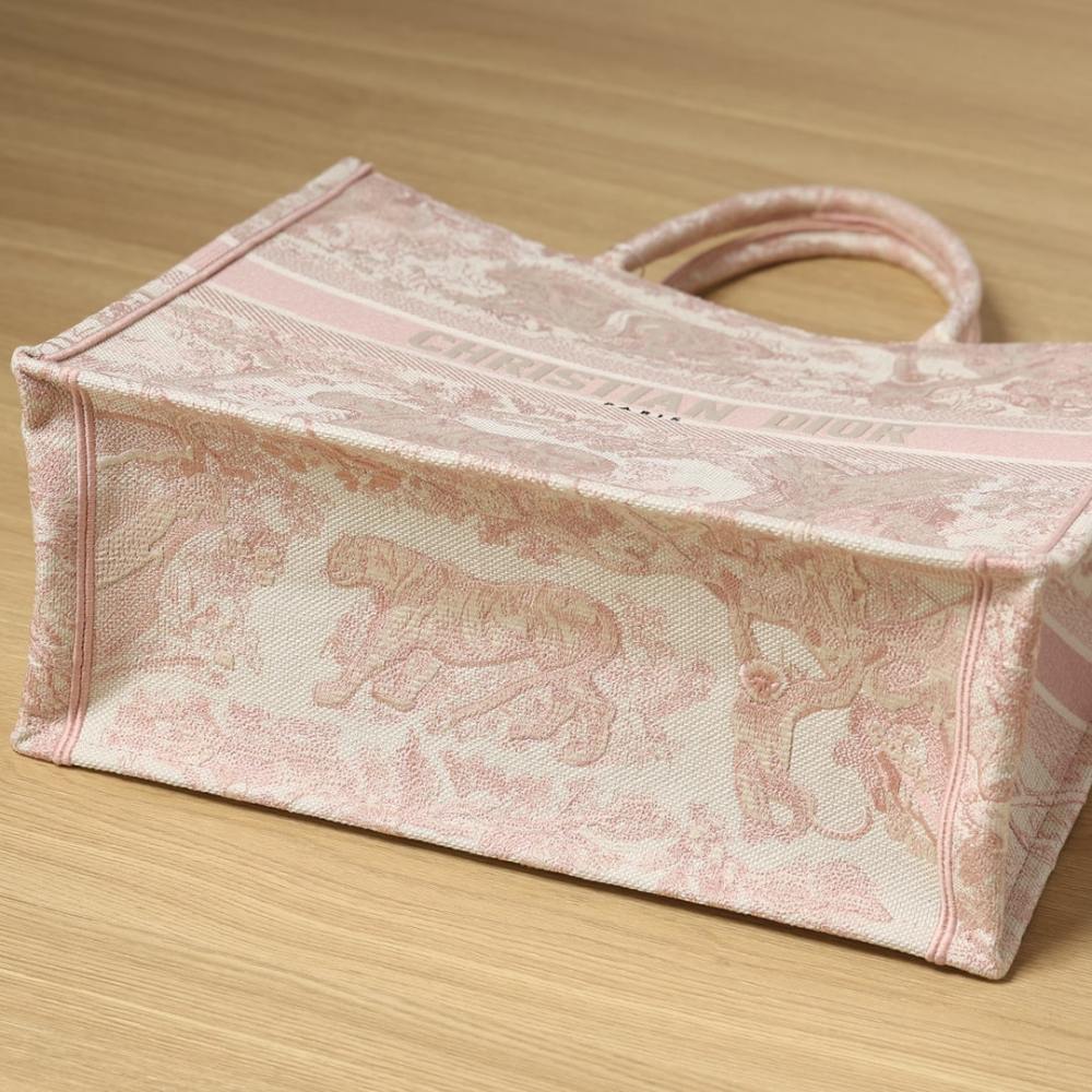 高仿Dior*BookTote系列粉色茹伊L手袋