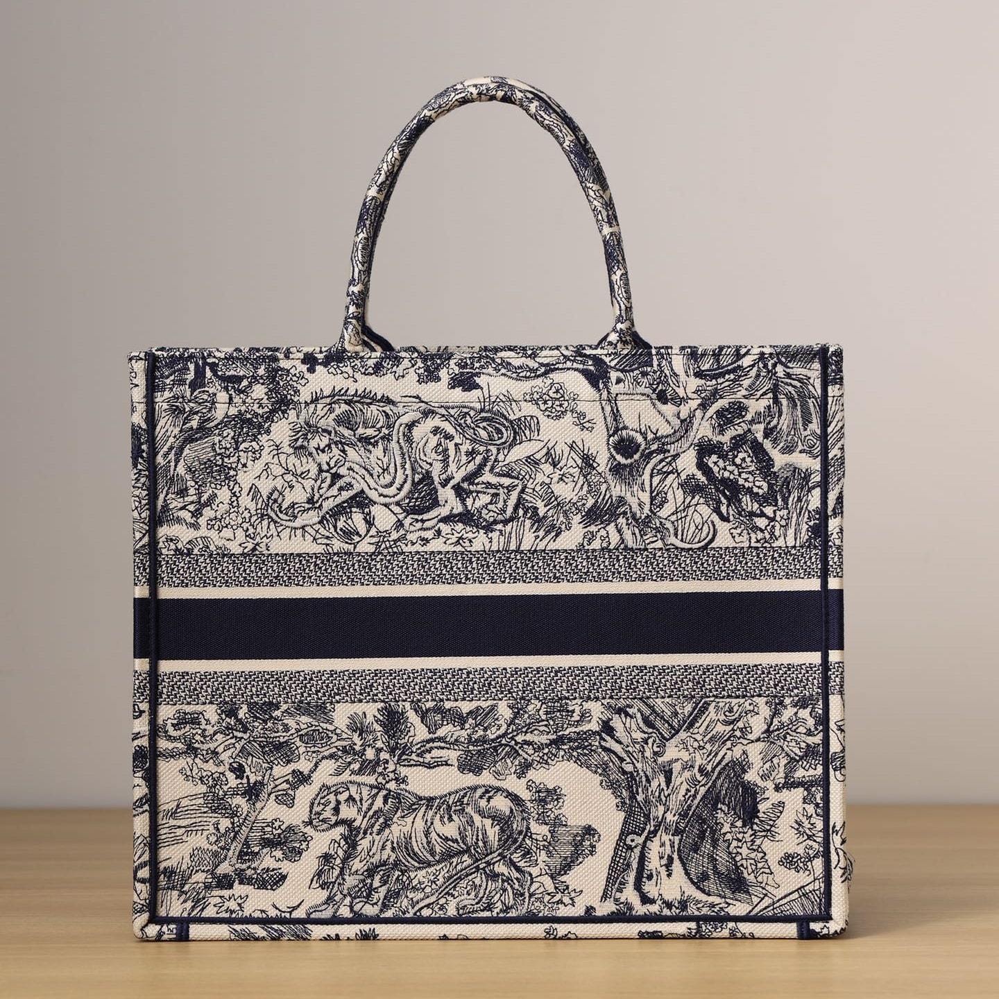 高仿Dior*BookTote系列淺藍色茹伊手袋L免檢版