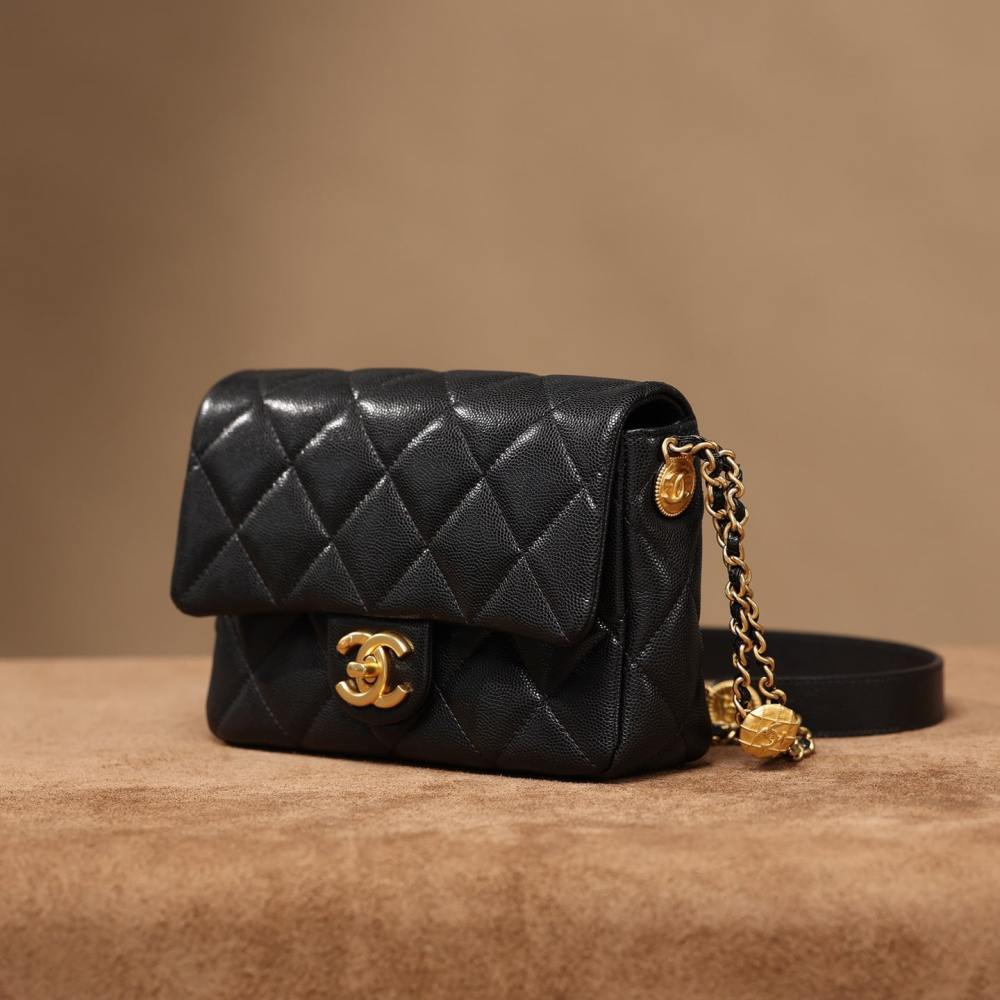 高仿Chanel*22A系列金幣包小牛皮S免檢版