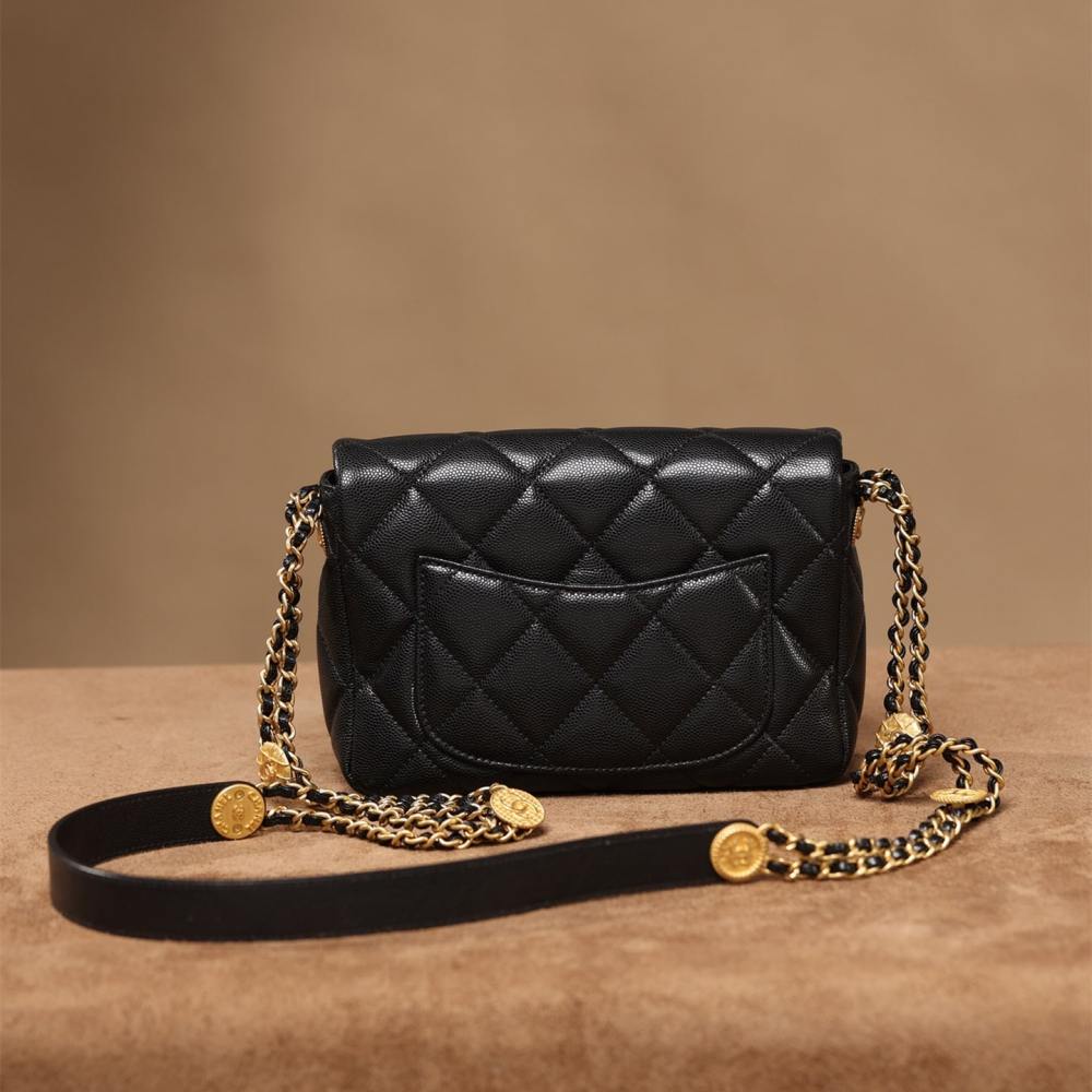 高仿Chanel*22A系列金幣包小牛皮S免檢版