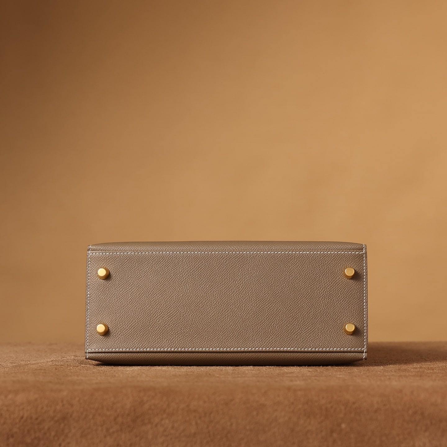 高仿Hermes*Kelly25大象灰金扣免檢版