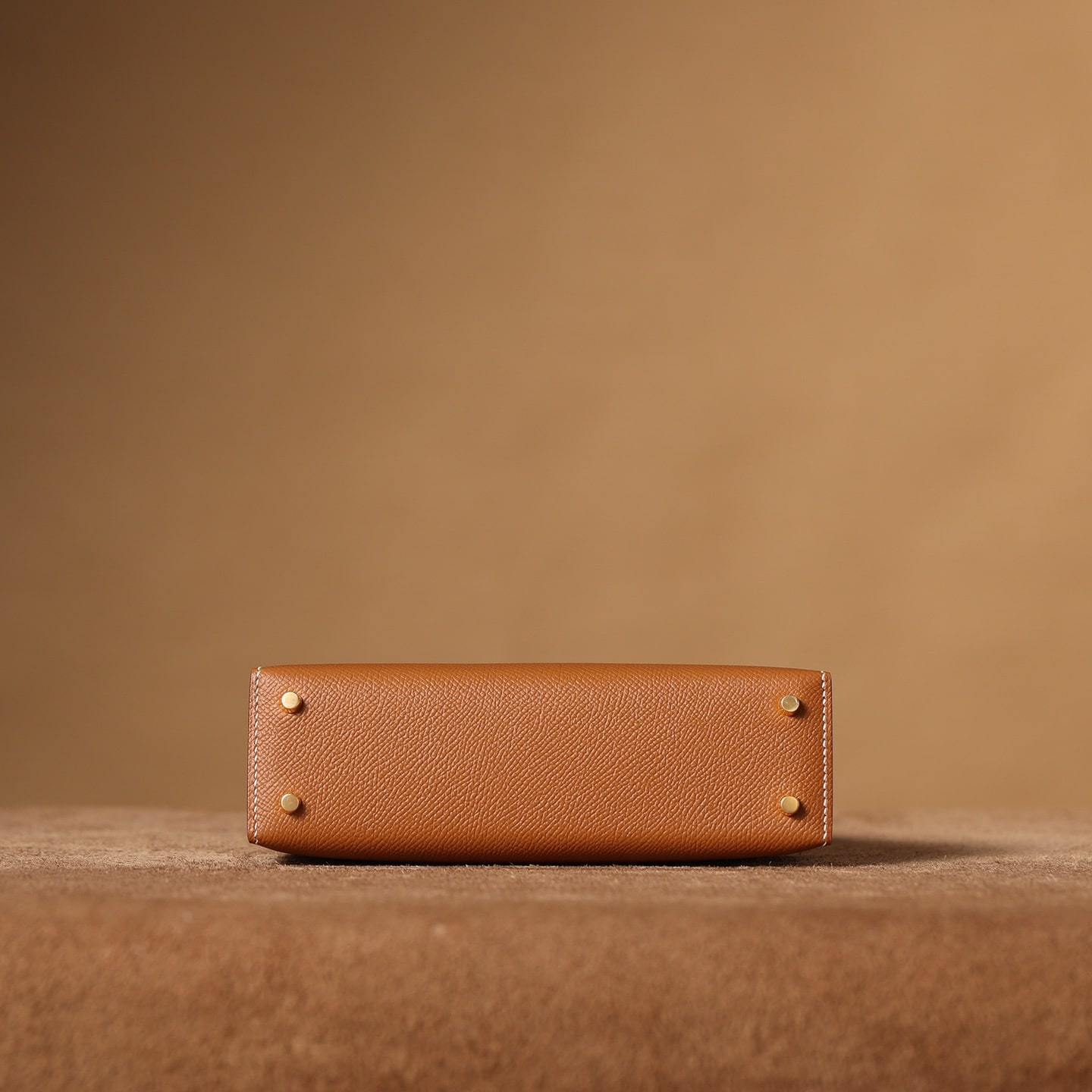 高仿Hermes*KellyMini二代棕色金扣免檢版