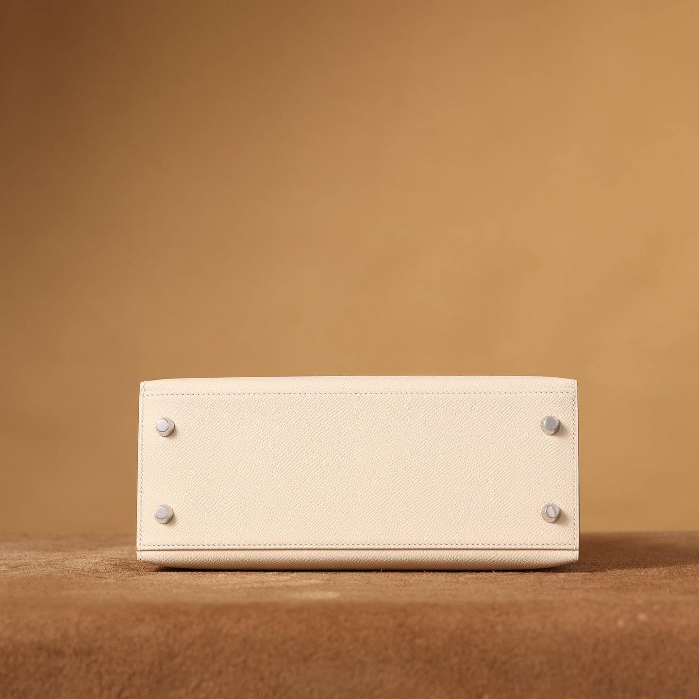 高仿Hermes*Kelly25白色銀扣免檢版