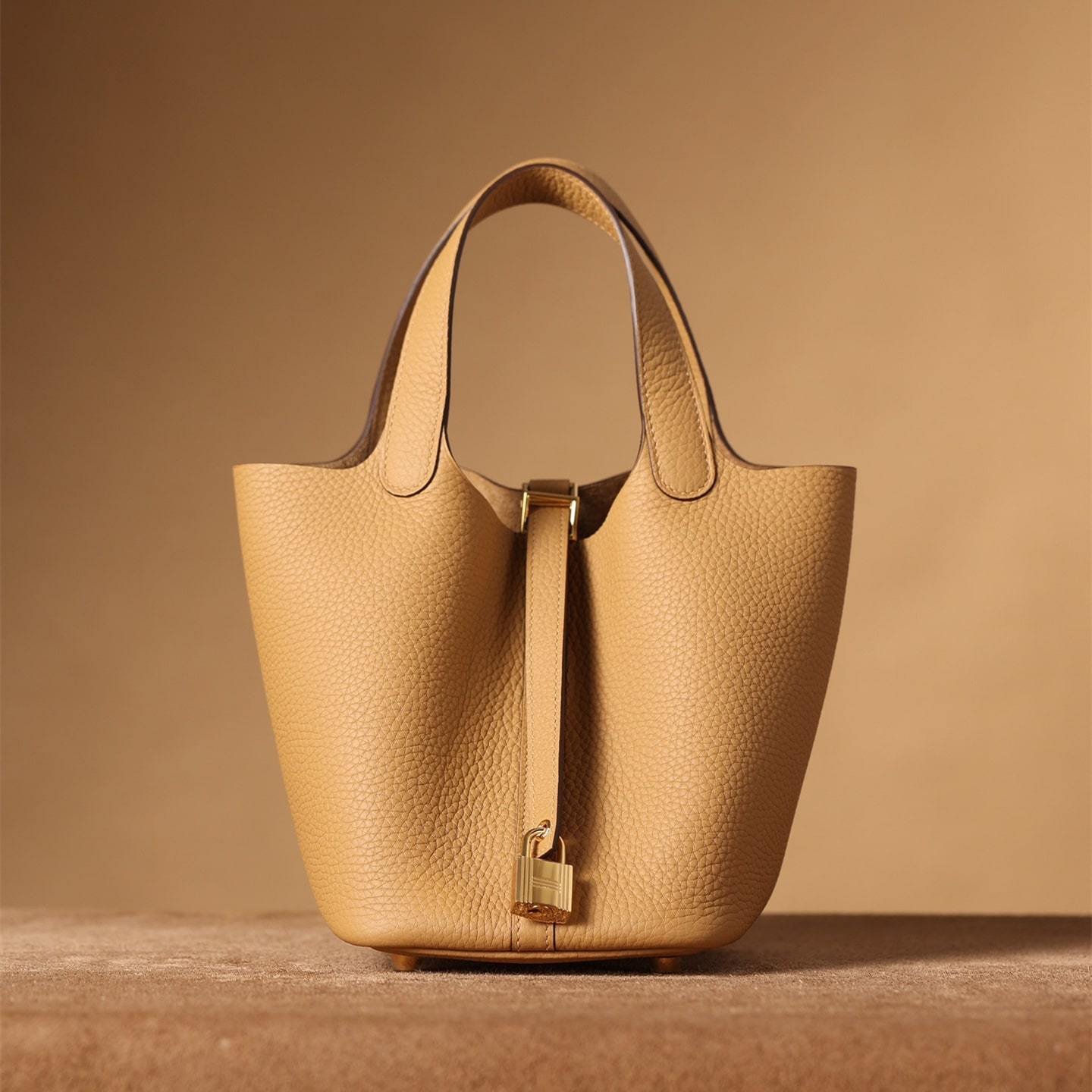 高仿Hermes*PicotinLock18餅乾色金扣免檢版
