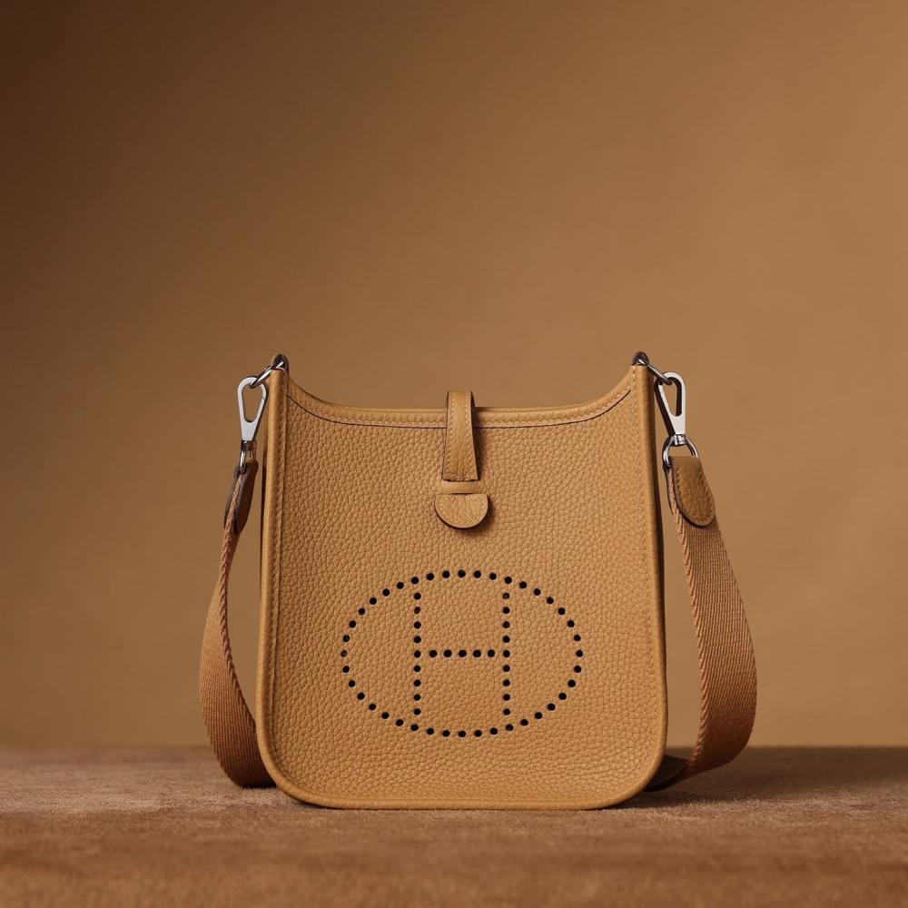 高仿Hermes*Evelyne16餅乾色銀扣免檢版