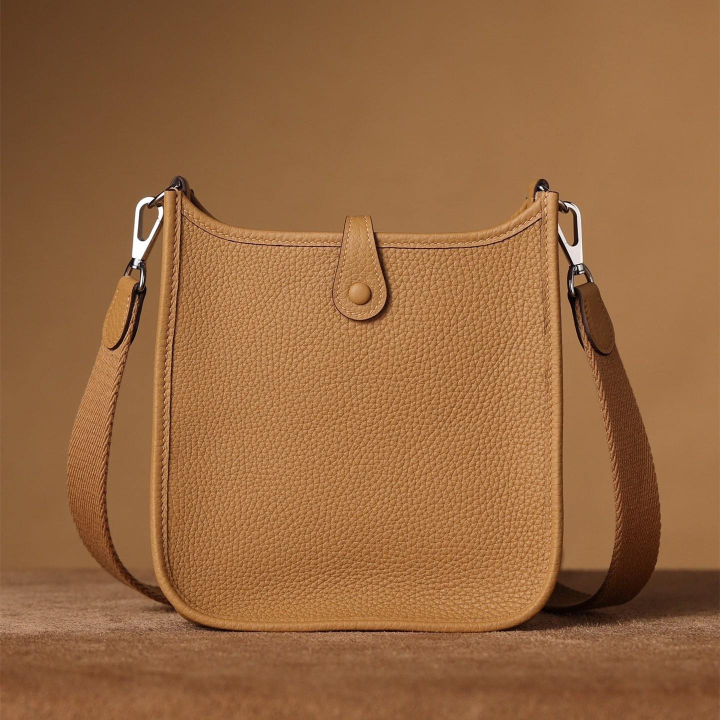 高仿Hermes*Evelyne16餅乾色銀扣免檢版