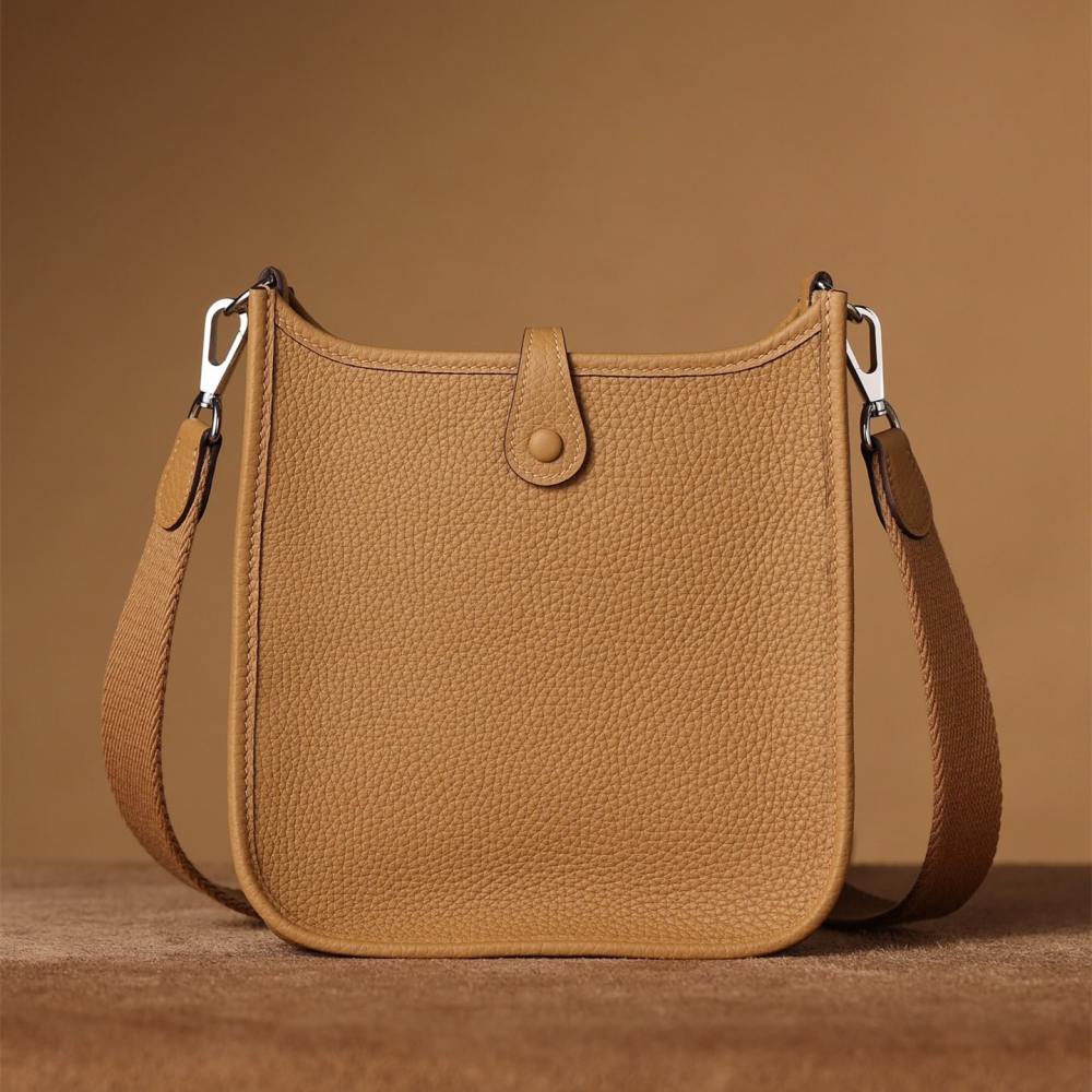 高仿Hermes*Evelyne16餅乾色銀扣免檢版