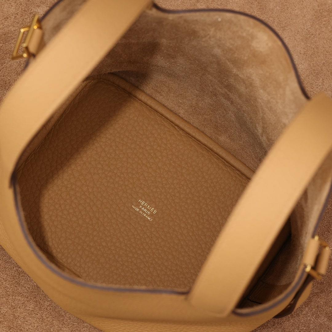 高仿Hermes*PicotinLock18餅乾色金扣免檢版