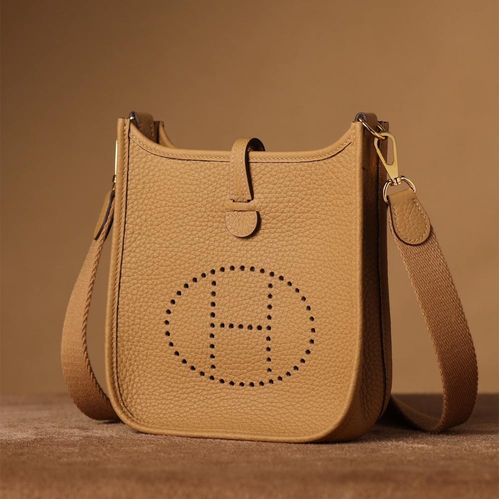 高仿Hermes*Evelyne16餅乾色銀扣