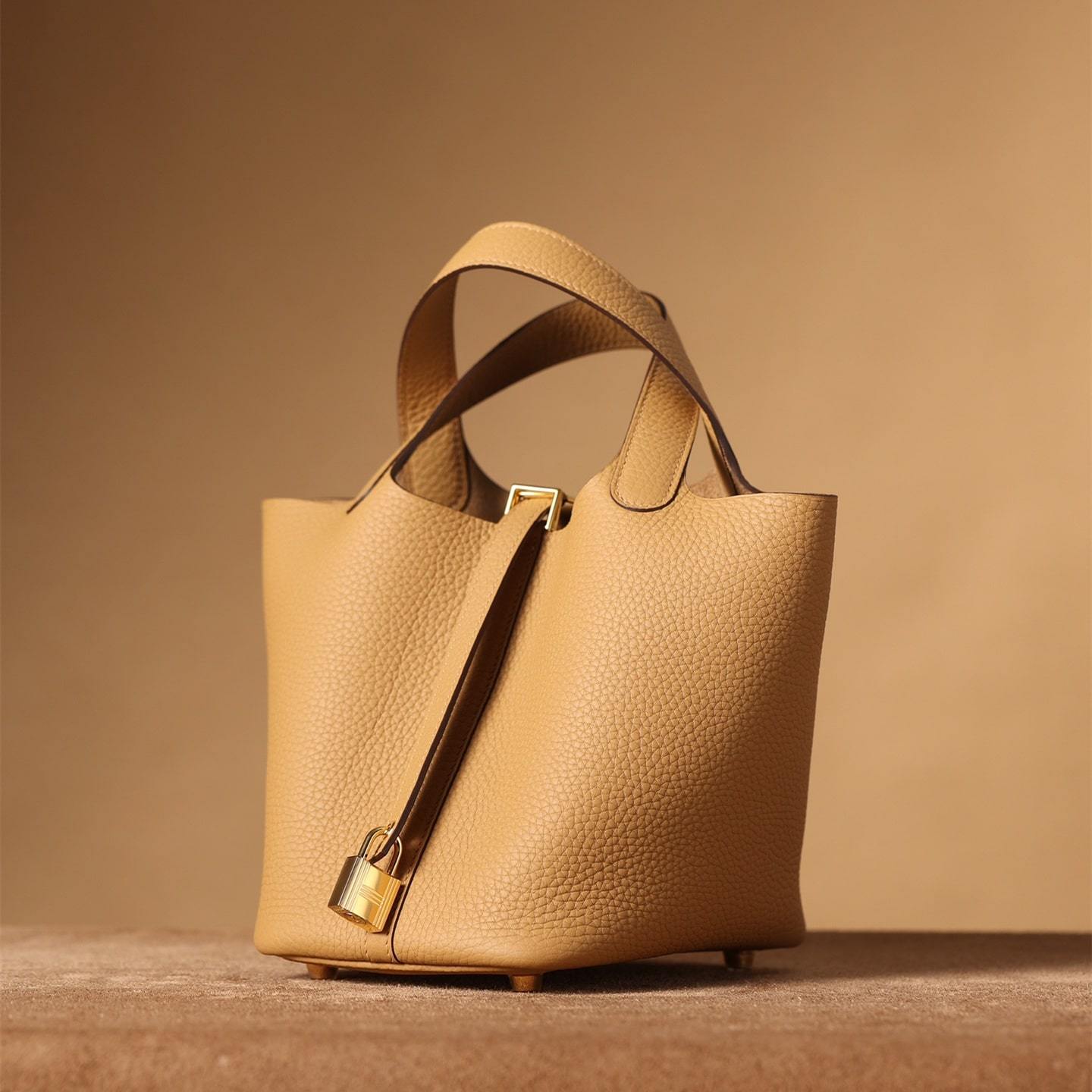 高仿Hermes*PicotinLock18餅乾色金扣免檢版