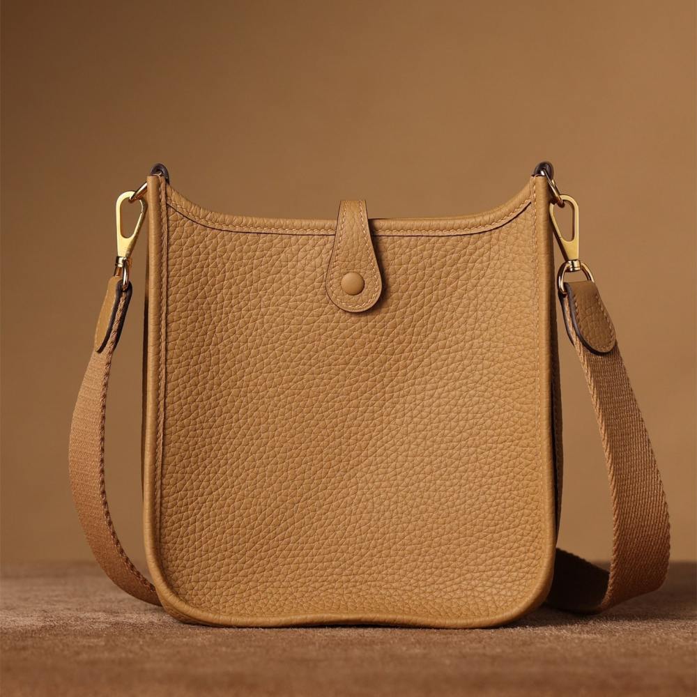 高仿Hermes*Evelyne16餅乾色銀扣