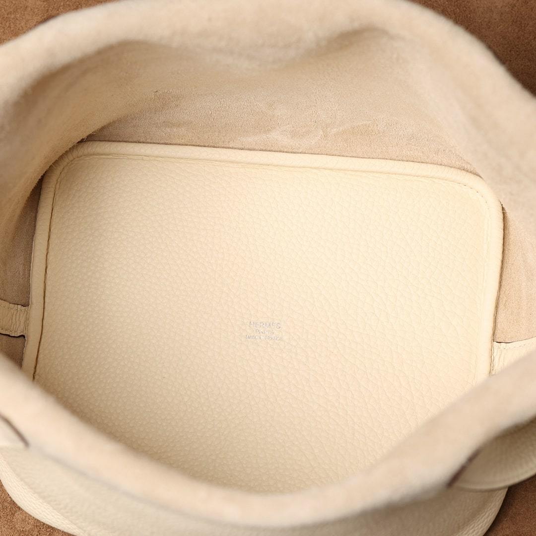 高仿Hermes*PicotinLock22奶昔白金扣免檢版