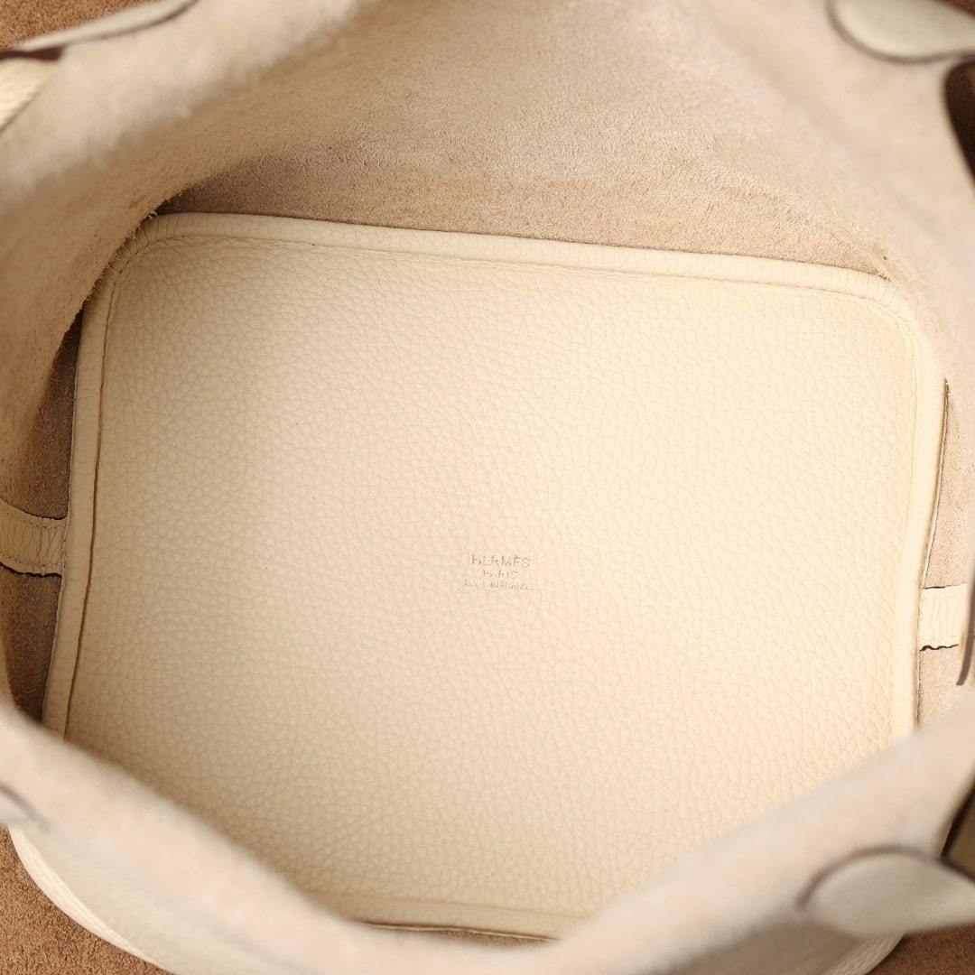 高仿Hermes*PicotinLock22奶昔白金扣免檢版