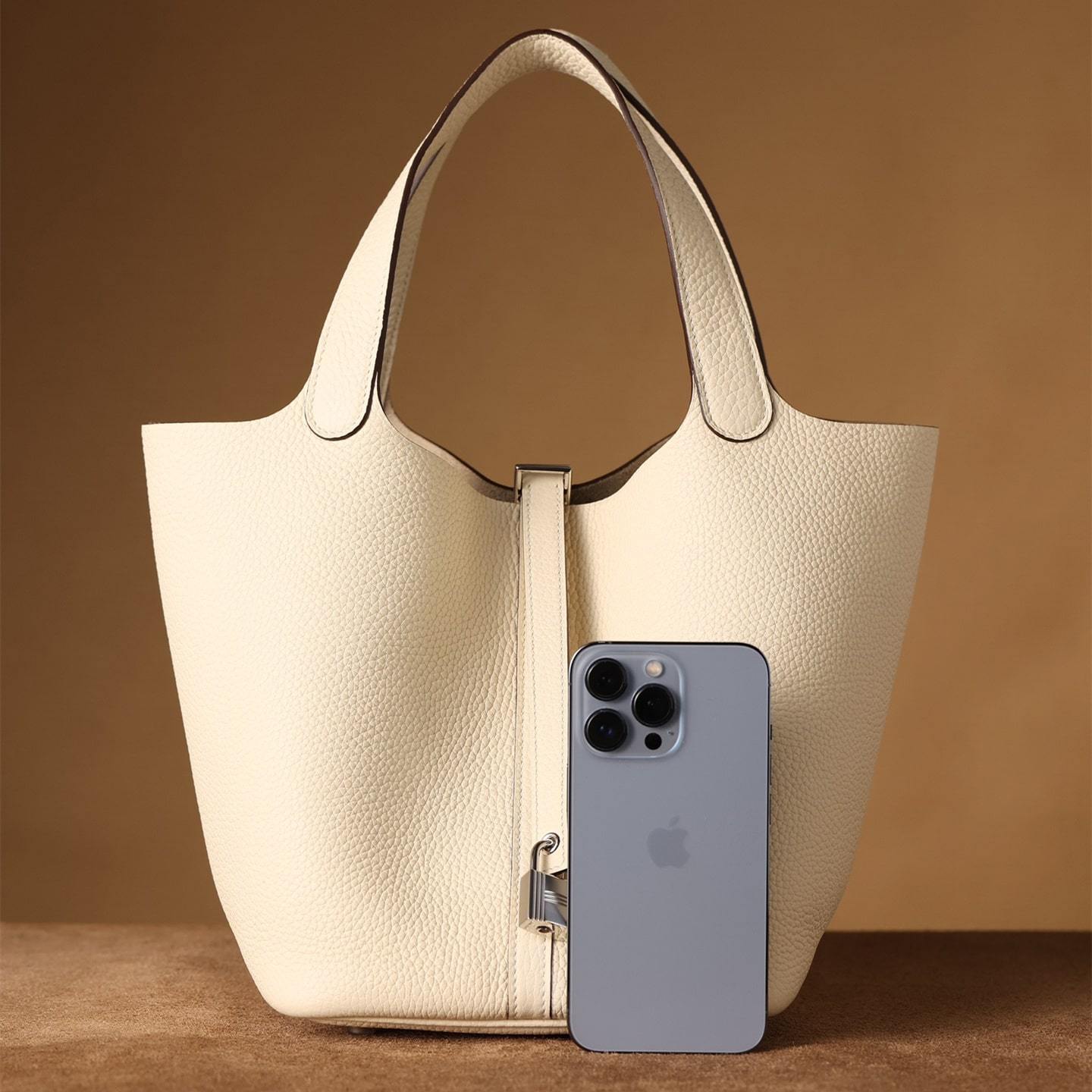 高仿Hermes*PicotinLock22奶昔白金扣免檢版