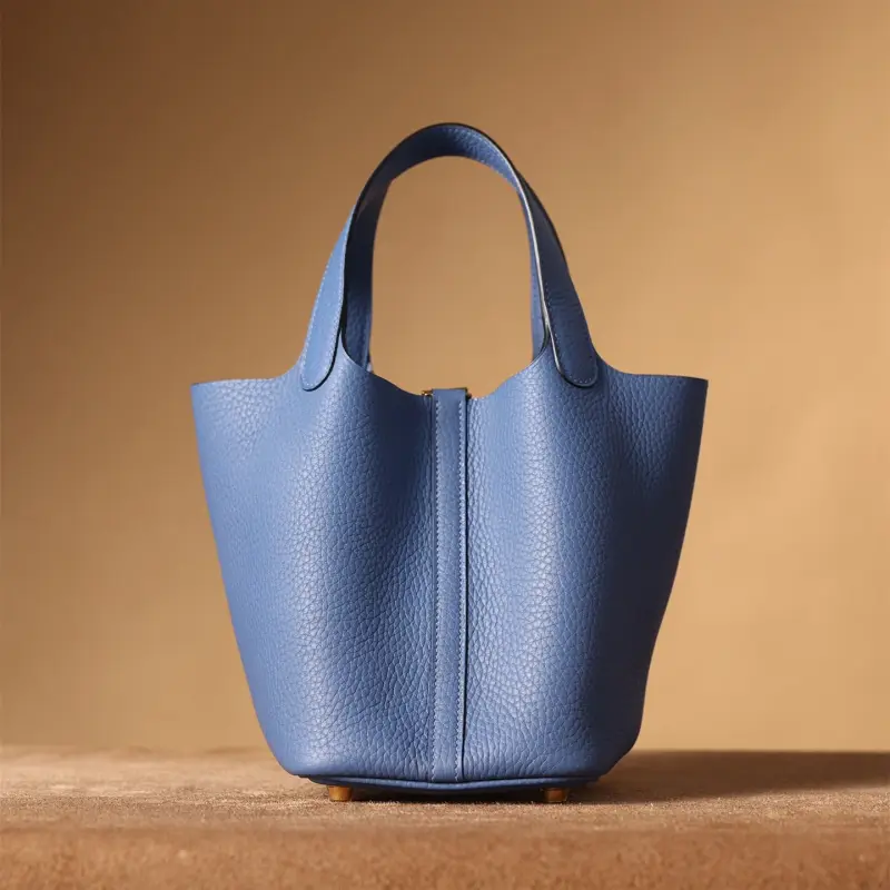 高仿Hermes*PicotinLock18瑪瑙藍金扣免檢版