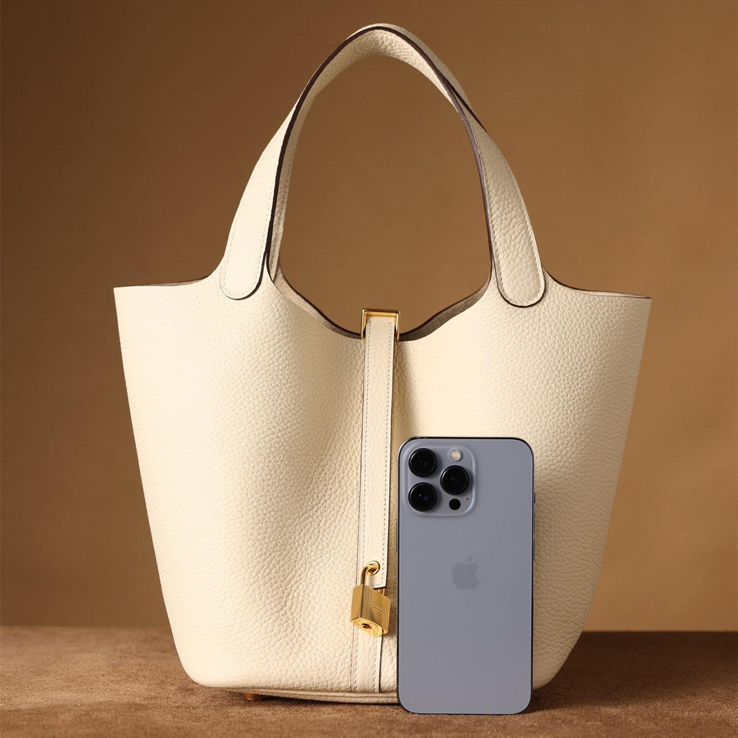 高仿Hermes*PicotinLock22奶昔白金扣免檢版