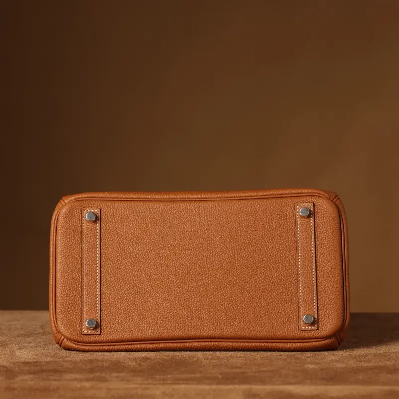 高仿Hermes*Birkin30金棕色銀扣免檢版