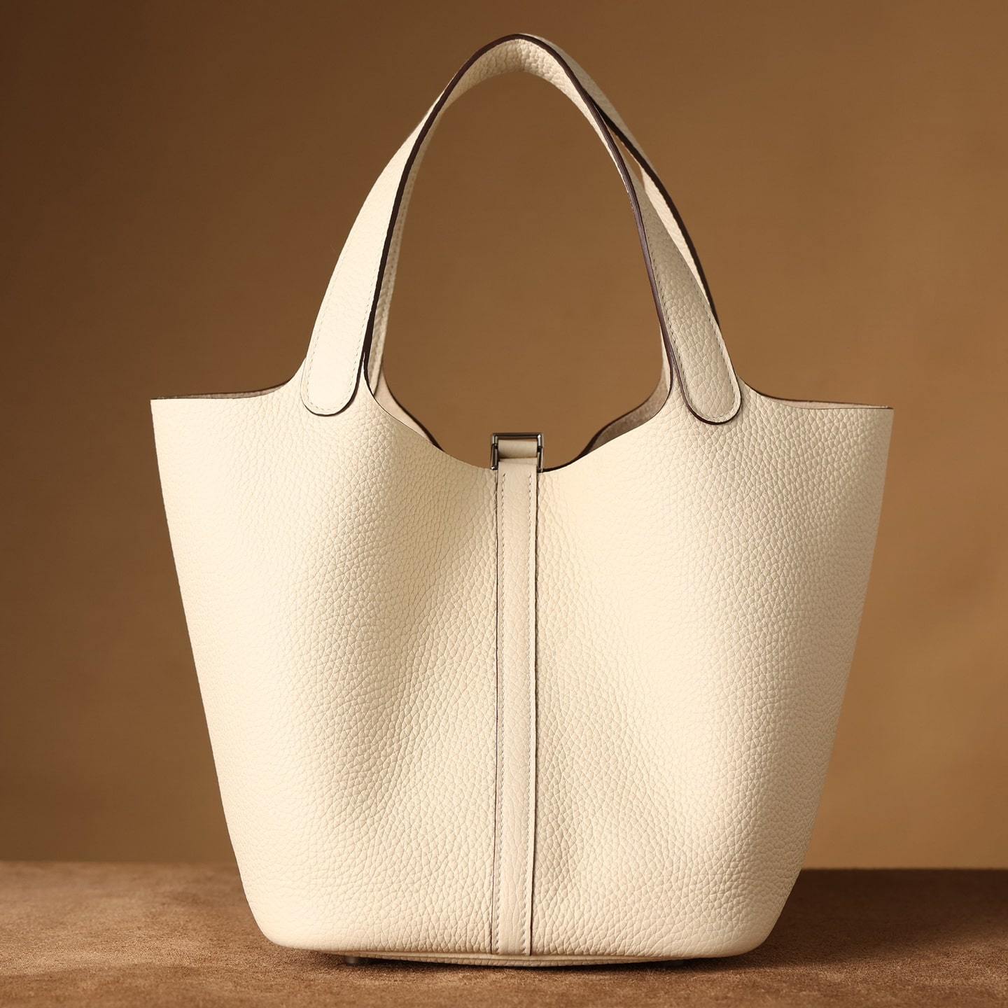 高仿Hermes*PicotinLock22奶昔白金扣免檢版