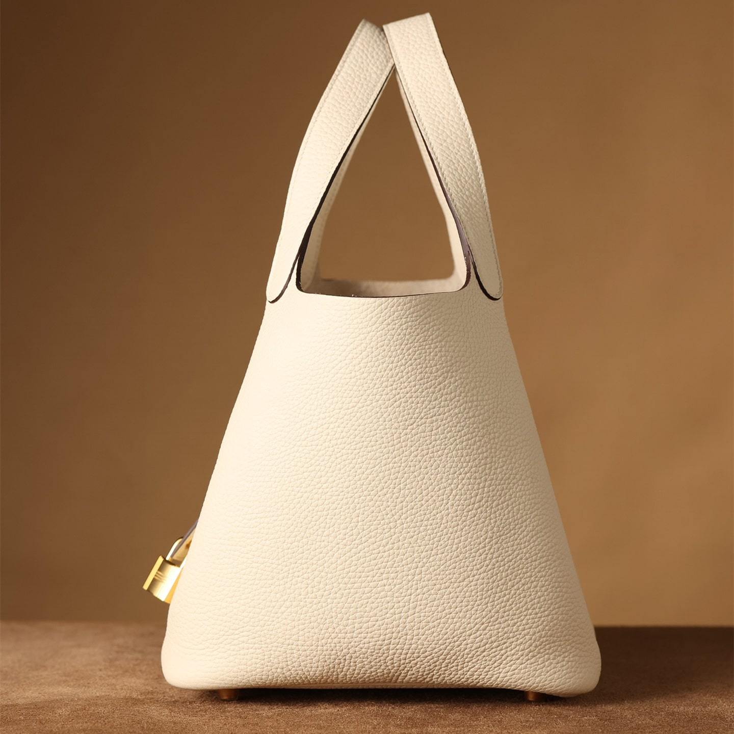 高仿Hermes*PicotinLock22奶昔白金扣免檢版