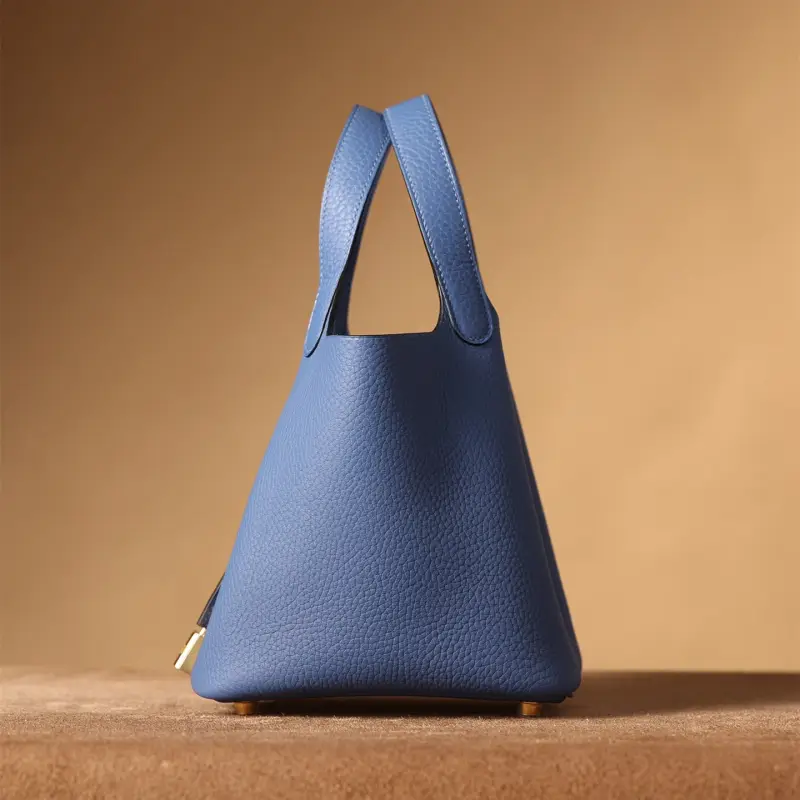 高仿Hermes*PicotinLock18瑪瑙藍金扣免檢版